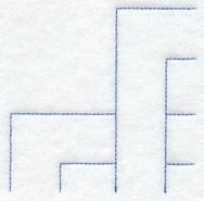 Friendship Chain Quarter Quilting Square (Double Run)