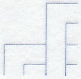 Friendship Chain Quarter Quilting Square (Double Run)