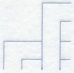 Friendship Chain Quarter Quilting Square (Double Run)