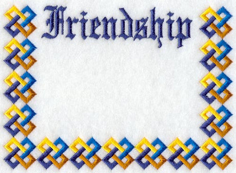 Friendship Chain Quilt Label - Lg