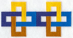 Friendship Chain Quilt Border - Lg