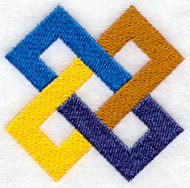 Friendship Chain Quilt Corner - Lg
