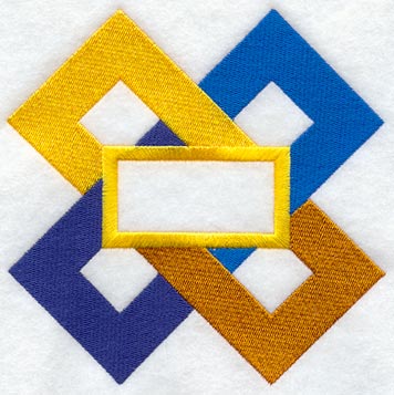 Friendship Chain Quilt Name Block - Lg