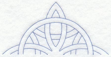 Friendship Ring Half Quilting Square (Double Run)