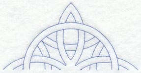 Friendship Ring Half Quilting Square (Double Run)