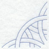 Friendship Ring Quarter Quilting Square (Double Run)