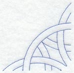 Friendship Ring Quarter Quilting Square (Double Run)