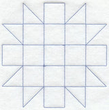 Friendship Star Quilting Square (Double Run)