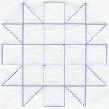 Friendship Star Quilting Square (Double Run)