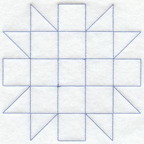 Friendship Star Quilting Square (Double Run)