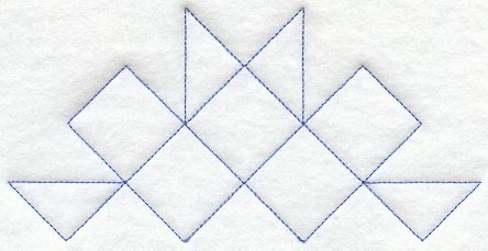 Friendship Star Half Quilting Square (Double Run)