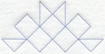 Friendship Star Half Quilting Square (Double Run)