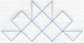 Friendship Star Half Quilting Square (Double Run)