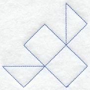 Friendship Star Quarter Quilting Square (Double Run)