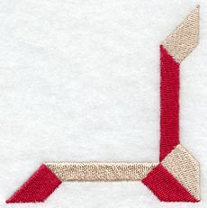 Friendship Cross Quilt Block - Quarter - Lg