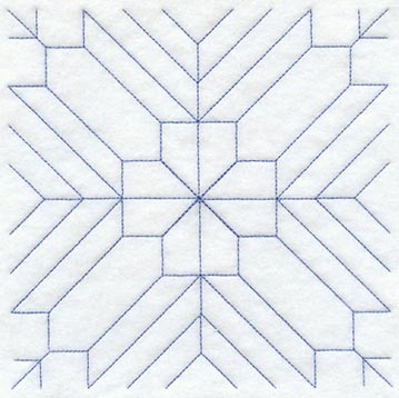 Friendship Cross Quilting Square (Double Run)