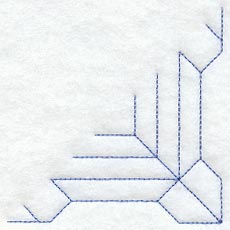 Friendship Cross Quarter Quilting Square (Double Run)