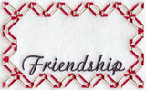Friendship Cross Quilt Label - Lg