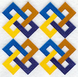 Friendship Chain Quilt Block - 4 Block Lg