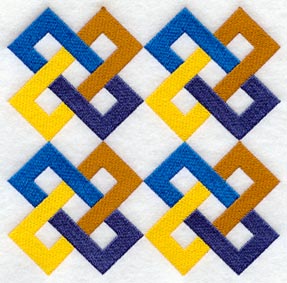 Friendship Chain Quilt Block - 4 Block Lg