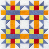 Friendship Star Quilt Block - 4 Block Lg