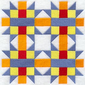 Friendship Star Quilt Block - 4 Block Lg