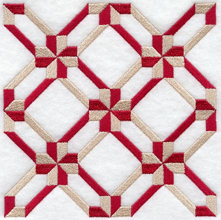 Friendship Cross Quilt Block - 4 Block Lg