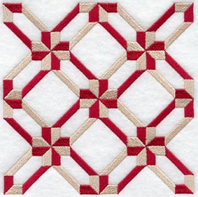 Friendship Cross Quilt Block - 4 Block Lg