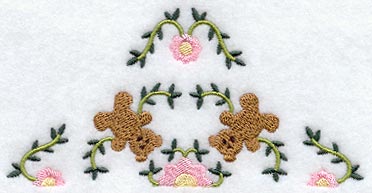 Heirloom Teddy Bear Quilt Block - Half Lg