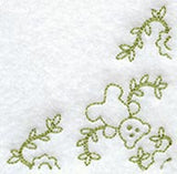 Heirloom Teddy Bear Quarter Quilting Square (Double Run)