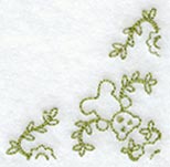 Heirloom Teddy Bear Quarter Quilting Square (Double Run)