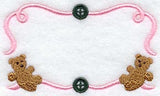 Heirloom Teddy Bear Quilt Label - Lg