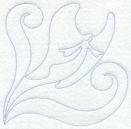 Graceful Angel Quilting Square (Single Run)
