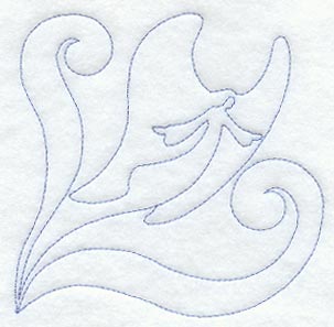 Graceful Angel Quilting Square (Single Run)