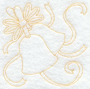 Ringing Bells Quilting Square (Single Run)