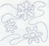 Winter Flurries Quilting Square (Single Run)