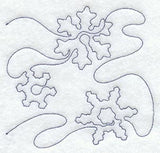 Winter Flurries Quilting Square (Single Run)