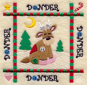 Donder Quilt Block - Lg
