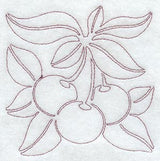 Country Home Cherry Quilting Square (Single Run)