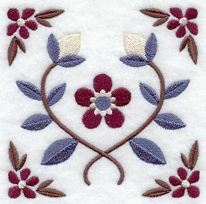 Country Home Flower Square