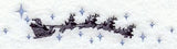 Night Before Christmas Santa's Sleigh Border