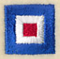 Nautical Flag W - 1 Inch