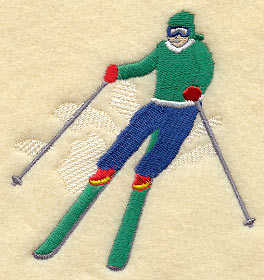 Downhill Skiier