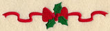 Holly and Ribbon Border
