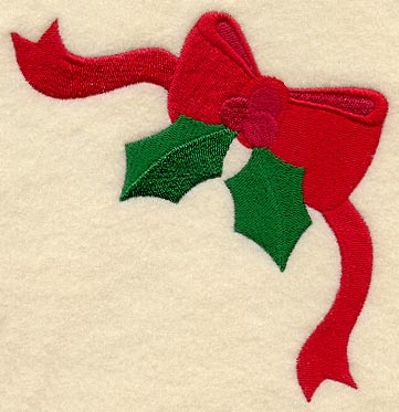 Holly and Ribbon Corner
