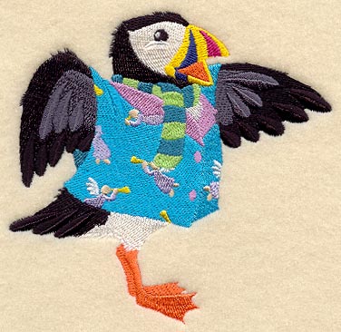 Petey Puffin in Pajamas