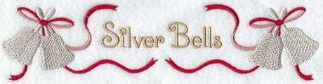 Silver Bells Christmas Carol Border
