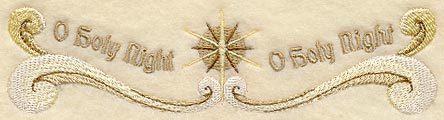 O Holy Night Christmas Carol Border