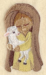 Shepherd Holding a Lamb