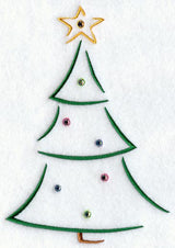 Christmas Tree Elegance (Crystals)